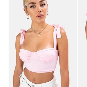ADIKA PINK CROP TOP